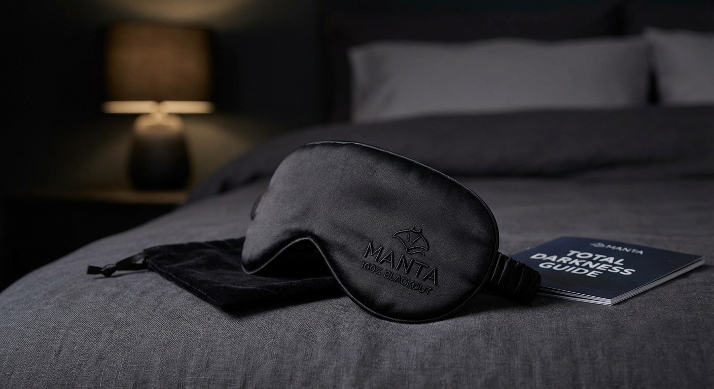 Manta 100% blackout sleep mask for total darkness