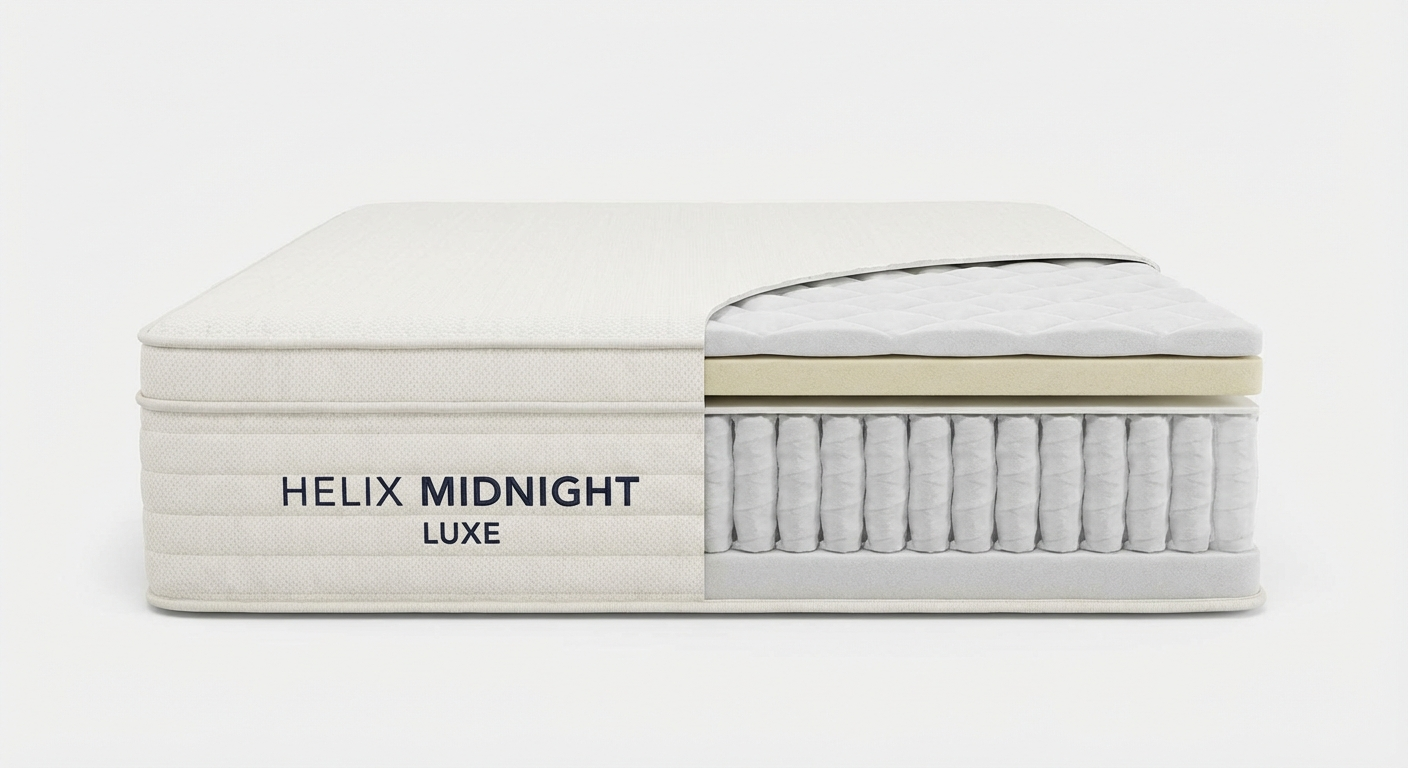 Side view comparison of two mattresses showing spinal alignment, one mattress showing a sagging curv